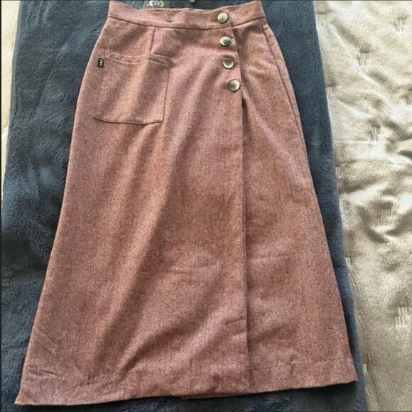 House of Foxy 1930s style wool wrap skirt - Picture 4 of 5